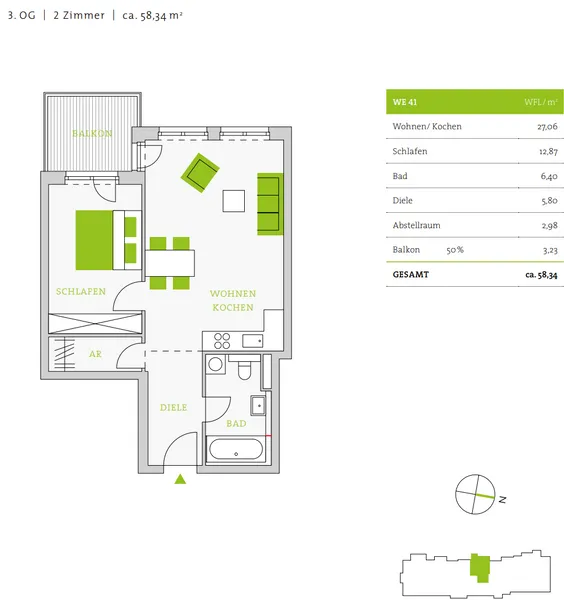 2-Zimmer-Wohnung in Neukölln-Britz — photo 1